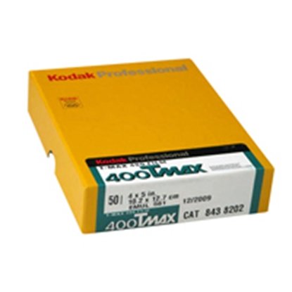 Afbeelding van Kodak Vlakfilm T-Max 400 TMY 4x5 inch 50 vel zwartwit art.nr. 8438202