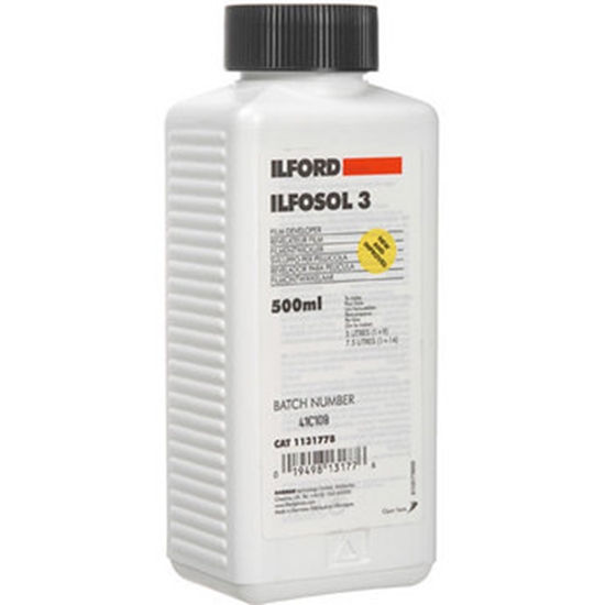 Afbeelding van Ilford Ilfosol 3 zwart/wit filmontwikkelaar 500 ml art.nr. 1871748