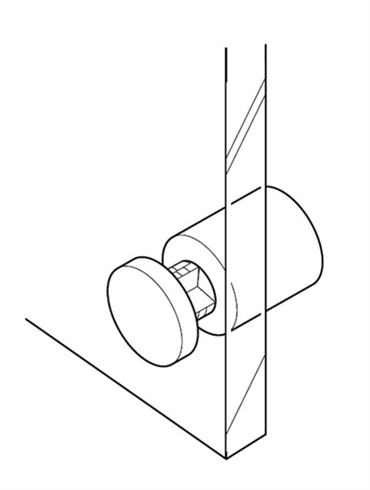 Afbeelding van Plaatklemmen afstandhouders Wit. Prijs is per set van 4 stuks art.nr. 1075