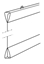 Afbeelding van Posterstrips 1 set van 2 strips Kleur ZWART Lengte 40 cm art.nr. 619301505
