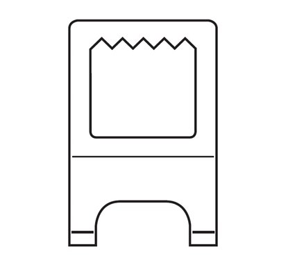 Afbeelding van Foam-board hanger extra. Verpakt per 10 stuks art.nr. 7522