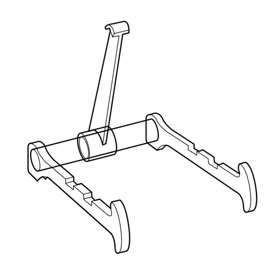 Afbeelding van Multi Standaard, kunststof, 16cm hoge steun art.nr. 16020