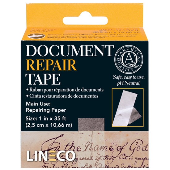 Afbeelding van Lineco Document Repair Tape 25mm x 10,65mtr art.nr. 88364