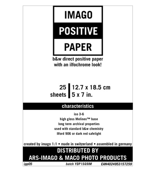 Afbeelding van Imago Direct Positive Paper 12,7x17,8cm 25 vel Glans art.nr. 10252