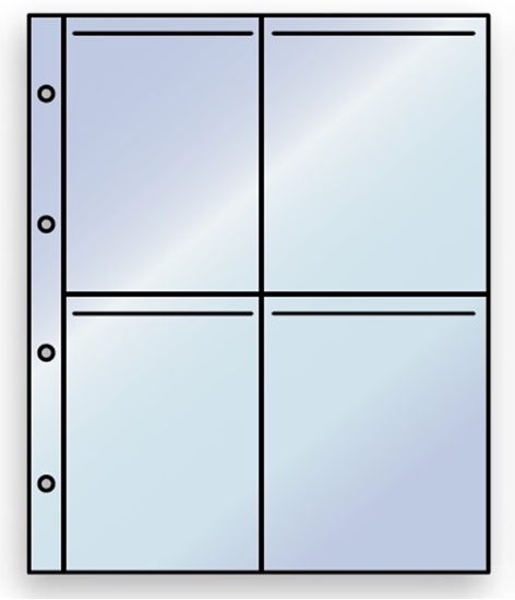 Afbeelding van Stouls archiveringsbladen voor 4x5inch t/m 116x150mm 50 bladen  art.nr. 12978