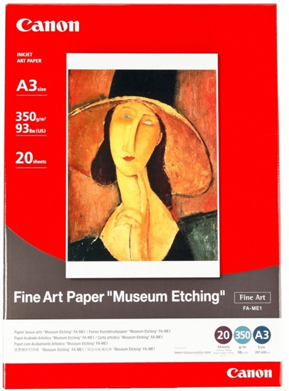 Afbeelding van Canon FA-ME1 Fine Art Paper Museum Etching A3 20 sheets 350gr art.nr. 411271115