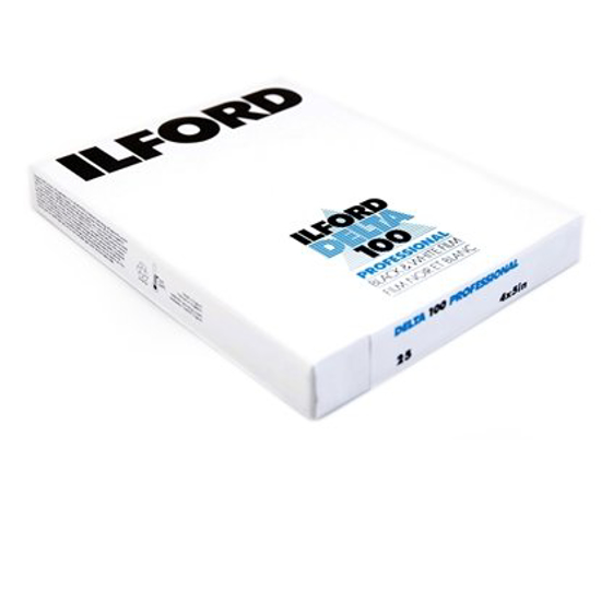 Ilford Vlakfilm zwartwit Delta 100 4x5" 25 vel art.nr. 1743445