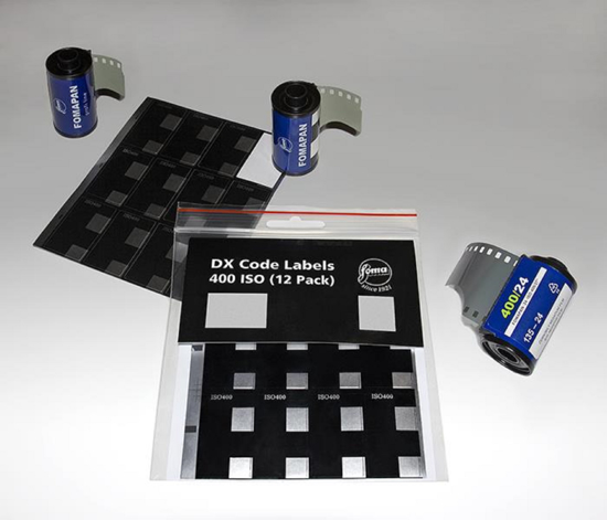 DX Labels ISO 400