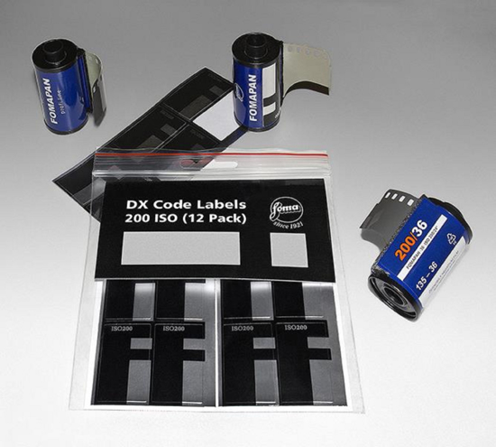 DX Labels ISO 200